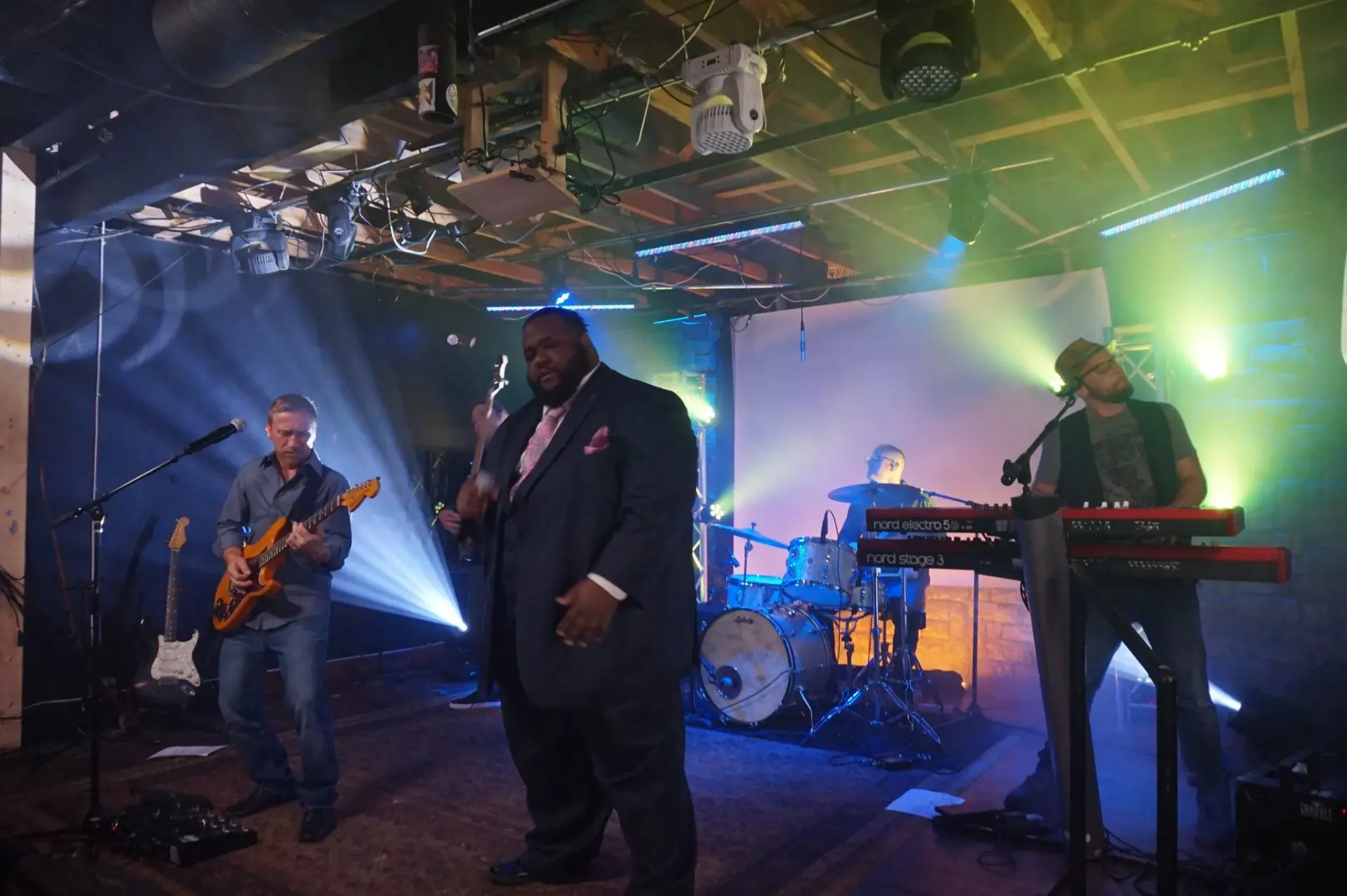 Rev. O and the Carolina Barnburners on stage